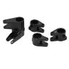 CHICIRIS Axle Tube Link Mount Set, Aluminum Alloy Counterweight Link Rod Mount Adapter for RC Car, with High Strength and Abrasion, for SCX10 PRO (Black) view 2