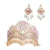 GORBUS Uyghur Styles Hair Ornament Earrings for Cosplay and Cultural Celebration Travel Souvenir Ethnic Chaplet view 1