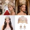 GORBUS Uyghur Styles Hair Ornament Earrings for Cosplay and Cultural Celebration Travel Souvenir Ethnic Chaplet view 2