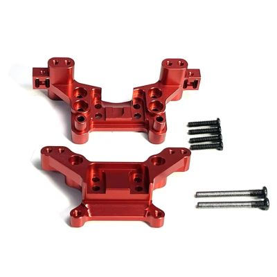 RC Car Parts for MJX for Hyper Go 16207 16208 16209 16210 H16 Metal Front and Rear Shock Mounts Remote Control Car Accessories and Replacements(Red)