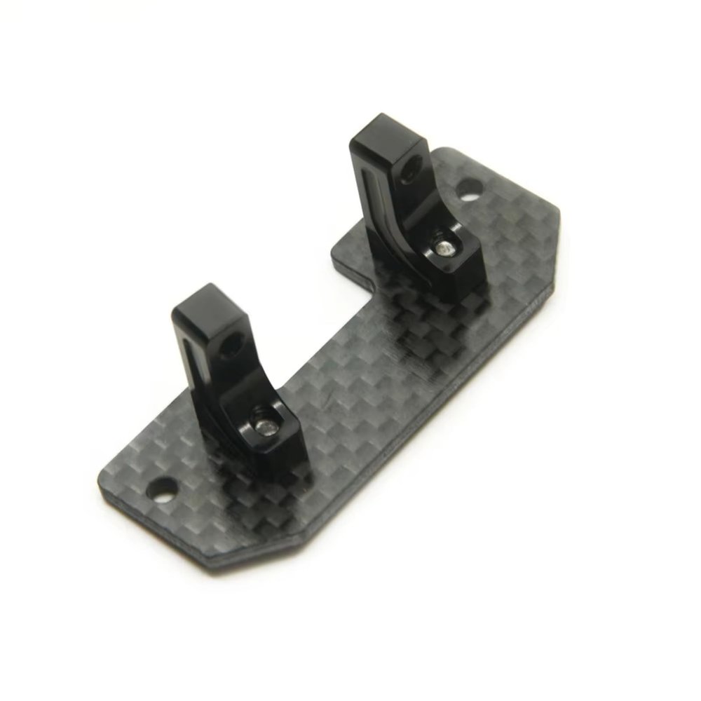 RC Upgrades for Axial for SCX10 1/10 Metal Servo Mount Carbon Plate RC Crawler Car Truck Replacement Parts Accessories