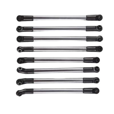 Adjustable Pull Rod for Axial 1/10 for SCX10 90027 D90 D110 CC01 TF2 for MST 8Pcs Metal Link Rod Pull Wheelbase RC Crawler Car Parts