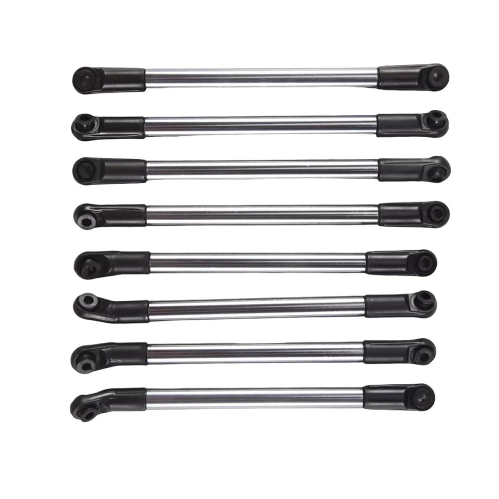 Adjustable Pull Rod for Axial 1/10 for SCX10 90027 D90 D110 CC01 TF2 for MST 8Pcs Metal Link Rod Pull Wheelbase RC Crawler Car Parts