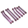 RC Car Parts for JJRC C8801 C8808 C8809 AX8560 for TRX4M 1/18 Metal 8 Pull Rods RC Remote-Controlled Car Accessories Upgrades and Replacements(Purple) view 1