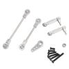 Adjustable Pull Rod for Wltoys 284131 284010 K969 K979 K989 P929 284161 1/28 Metal Servo Arm Pull Rod Remote Control Car Upgrade Accessories(Silver) view 1