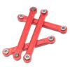 Adjustable Pull Rod for Wltoys 124008-2705 124010 Metal Steering Adjustable Suitable Remote Control Car Upgrade Accessories(Red) view 2