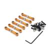 Adjustable Pull Rod for Wltoys 184011 A949 A959 A969 A979 K929 1/18 Metal Linkage Pull Rod Front/Rear Servo Link Tie RC Car Upgrade Spare Parts(Yellow) view 1