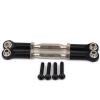 Adjustable Pull Rod for Axial for Yeti for Rock for Racer AX90026 Front Rear Servo Link Steering Aluminum for Desert for Buggy Off-Road Crawler Parts(Black) view 1