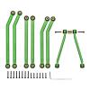 Adjustable Pull Rod for Axial for SCX24 AXI00002 C10 for JLU for Bronco AXI00006 1/24 Metal High Clearance Chassis Links Set Upgrade Parts RC Crawler(Green) view 1