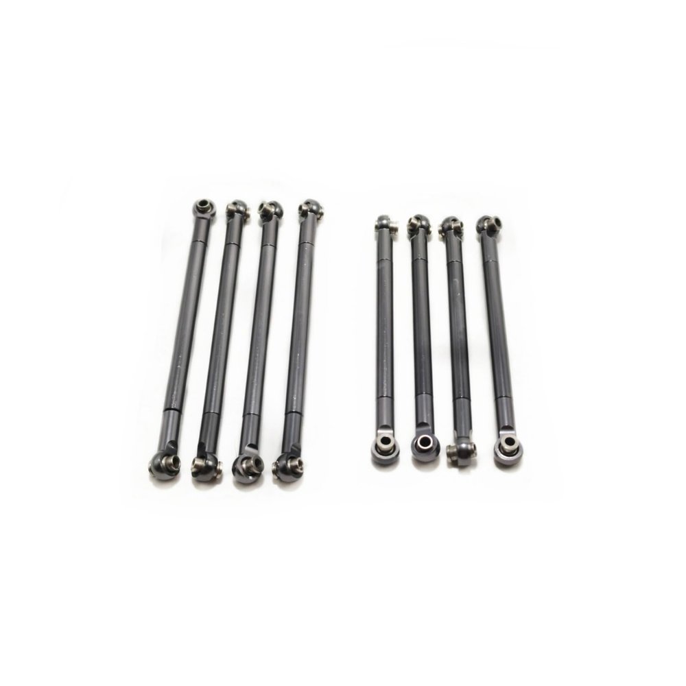 Adjustable Pull Rod for MN86 MN86s for MN128 Metal Link Rods 6pcs Set Remote Control Car Upgrade Modifications Parts Accessories(Gray)