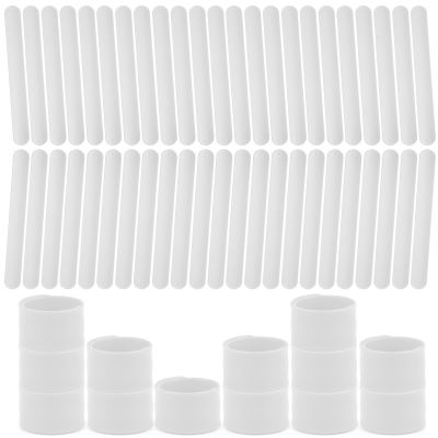 YSBJKWCF Silicone Slap Bracelets for Kids - Bulk DIY Craft Project Party Favors, Customizable Snap Bands for Birthdays, Halloween, Christmas, Classroom Prizes & Holiday Gifts (36, White)