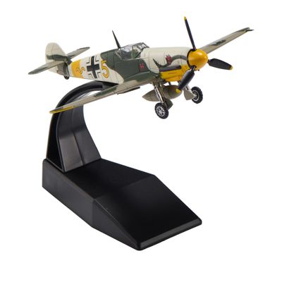 Eairsoky 1:72 Scale Messerschmitt BF-109 Die cast Model WWII German Air Force Metal Aircraft Models for Collection or Gift