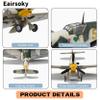 Eairsoky 1:72 Scale Messerschmitt BF-109 Die cast Model WWII German Air Force Metal Aircraft Models for Collection or Gift view 3