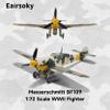 Eairsoky 1:72 Scale Messerschmitt BF-109 Die cast Model WWII German Air Force Metal Aircraft Models for Collection or Gift view 4