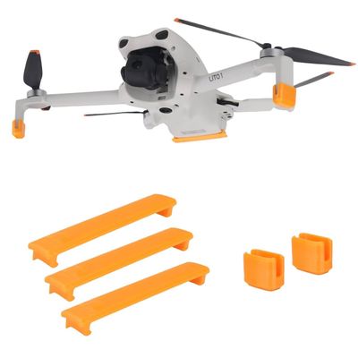 5PCS Landing Gear for DJI Lito X1/Lito 1, Lightweight Heightened Extension Legs Anti-scratch Landing Extender Bracket 2mm Increased Height Bracket for DJI Lito X1/Lito 1 Drone Accessories (Orange)
