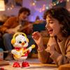 Dancing Space Duck Toy, Safe and Friendly Design, 15x10.8x20.7cm, Electric Duck with Music and LED Lights, Interactive Musical Toys, Portable Design, for Travel Daycare Preschool view 2