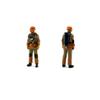 MindXplore 1/64 Scale Firefighter Figure Set, Miniature Response Worker Figures for Diorama Scenes, City Street Sandbox Accessories, 6 Piece Set view 2