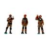 MindXplore 1/64 Scale Firefighter Figure Set, Miniature Response Worker Figures for Diorama Scenes, City Street Sandbox Accessories, 6 Piece Set view 4