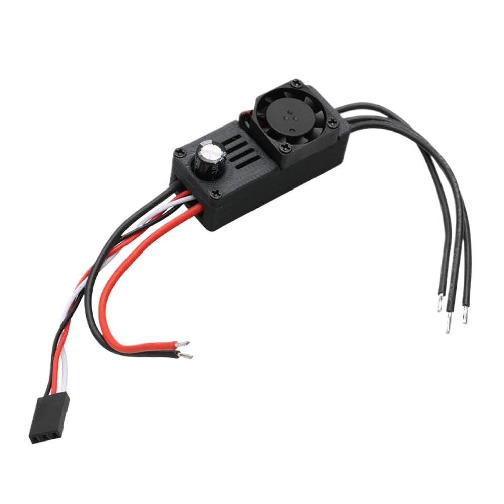 1PC 2-4S 40A 32-bit ESC AM32 Speed Controller Onboard 5V2A BEC with Heat Dissipation Fan Support PWM Compatible with Drone RC Crawler(AM32 ESC)