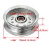 CHeNzWE 1PCS Accessories Fit for Vehicles Lower Single Slot White Zinc Pulley for Jo Dee Sab Parts view 2