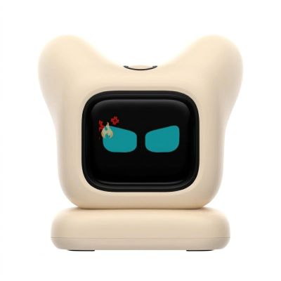 AI Chatbot Robot | Voice Control,Smart Electronic Pet,Companion with Emotional Interaction,Interactive Desk Robot Gift (Beige)