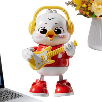 Dancing Duck Toy - Interactive Musical Duck, Automatic Sensory Toy for Kids, with Music and Led Lights, Cute Dancing Guitarist Animal for Daycare Preschool Playground Birthday Kids Children