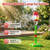 Upgrade Bubble Machine Street lamp, Rechargeable Automatic Standing Bubble Maker with Light Music, 3-Level Adjustable Heights for Outdoor Garden, Patio, Wedding, Party and Event Decor (Pink) view 2