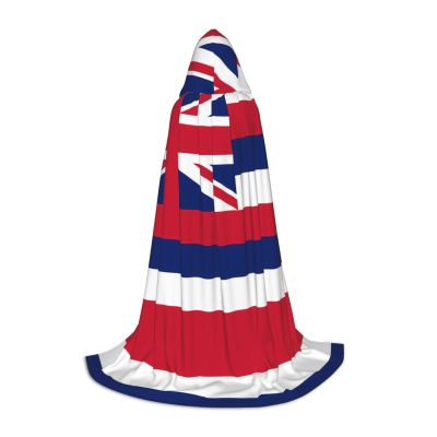 WZYCWB Hooded Cape for Teenagers, 2026 World Cup Hawaii Flag Theme, Adult, Medium, Polyester, Anniversary