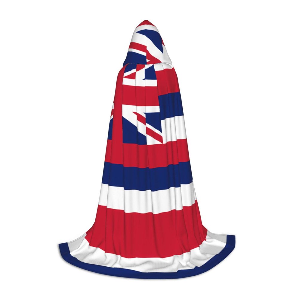 WZYCWB Hooded Cape for Teenagers, 2026 World Cup Hawaii Flag Theme, Adult, Medium, Polyester, Anniversary