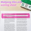 Falzqq 4PCS Mahjong Line Finder, Beginner Mahjong Rules Reader, Mahjong-Card Line Guide Rules Reader, Mah Jong Accessories, for Players, Enthusiasts, Beginners and Veterans (Pink) view 3