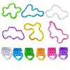 Eralivmart 6 Piece Multicolor Twisty Chain Sensory Fidget Toys for Adults view 1