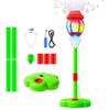 Upgrade Bubble Machine Street lamp, Rechargeable Automatic Standing Bubble Maker with Light Music, 3-Level Adjustable Heights for Outdoor Garden, Patio, Wedding, Party and Event Decor (Red) view 1