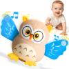 Baby Toys 6-12-18 Months, Musical Crawling Dancing Peekaboo Owl Plush Toy, 50 Songs & Recording Function, Interactive Tummy Time Sensory Toys for Toddlers, Infant Gifts for Boys Girls 1-3 Year Old view 1