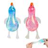 2PCS Glitter Cute Duck Squishy Sugar Stress Ball, Slow Rising Soft Fidget Sensory Toy, Moldable Squeeze Ball for Stress Anxiety Relief, Desk Relaxing Toy ( Blue + Pink ) view 1