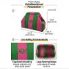 Personalized Striped Knit Mahjong Bag, Custom Embroidered Cosmetic Makeup Case with Name, Large Travel Toiletry Organizer for Women, Portable Storage Bag for 166 Standard American Mahjong Tiles view 2