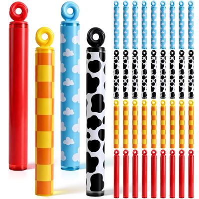 Leitee 36 Pcs Toy Theme Party Favors, Mini Bubble Wands Cartoon Print Bubble Wands for Toy Birthday Party Decoration Goodie Bags Piata Treat Bags Stuffers Prize