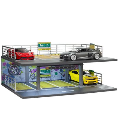 1/24 Scale 2 Layers Cars Display Case for Model Car Display and Storage