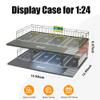 1/24 Scale 2 Layers Cars Display Case for Model Car Display and Storage view 2