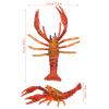 SEWACC Simulation Lobster Toy Small Plastic Realistic Lobster Model Table Decor view 2