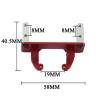 Rc Cars Upgrade Parts for Axial for Scx10 II 90046 90047 Ar44 Axle Mn999 1/10 Metal Axle Servo Mount Base Stand RC Crawler Car Upgrade Parts(Red) view 2