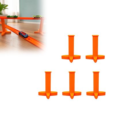 KEJKHA Track Adapter Support Risers 5 Pack Compatible with Hot Wheels Track System, Small Medium Large Height Track Connector Extension Set for Straight and Curved Track Builds (7.5 cm Support)