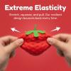 2 Pcs Strawberry Squishy Stress Ball, Realistic Soft Squeezable Fruit Fidget Toy, Cute Mini Strawberry Relief Squeeze Ball for Anxiety Stress Relief, Party Favors Gifts view 4
