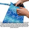 SRLDCR 2PCS Wet Dry Bags Sea Turtle wet bags Swimsuit Bag Beach Essentials Summer Gifts Washable Reusable Waterproof Bag for Swimsuit Pool Beach Diapers Dirty Yoga Gym view 3