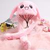 Aumotop Cute Rabbit Ear Hat Plush Toy Winter Hat for Easter Party, Adults Children Teens, Bluepinkwhite (Pink) view 1