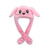 Aumotop Cute Rabbit Ear Hat Plush Toy Winter Hat for Easter Party, Adults Children Teens, Bluepinkwhite (Pink) view 4