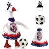 YGEINIT 2026 World Cup Soccer Desk Goose Outfits 7 Inch, Desk Goose Outfits Felt Costume with Soccer, World Cup Decoration for Desktop Goose Statues, Gifts for Soccer Lovers (Star) view 1