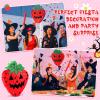 Soulchen Summer Halloween Piata Decoration 16 Inch Spooky Strawberry Piata with Stick Blindfold and Confetti for Summer Halloween Pool Beach Party Decors Photo Game Prop Birthday Supply view 4