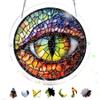 Reofrey Acrylic Puzzle Suncatcher for Adults, 83 Piece Stained Glass DIY Jigsaw Puzzle, Double-Sided Acrylic Window Hanging Decor with Chain, Gift for Mom, Home Garden Decoration, 7 Inch A198 view 1