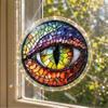 Reofrey Acrylic Puzzle Suncatcher for Adults, 83 Piece Stained Glass DIY Jigsaw Puzzle, Double-Sided Acrylic Window Hanging Decor with Chain, Gift for Mom, Home Garden Decoration, 7 Inch A198 view 2