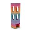 ASUIU Silk Rainbow Tile Tower Compatible with Carcassonne Unique Color-Shifting Tabletop Organizer 3D Printed Medieval Castle Dispenser Holds 100+ Tiles One-of-a-Kind Gradient Game Upgrade view 1